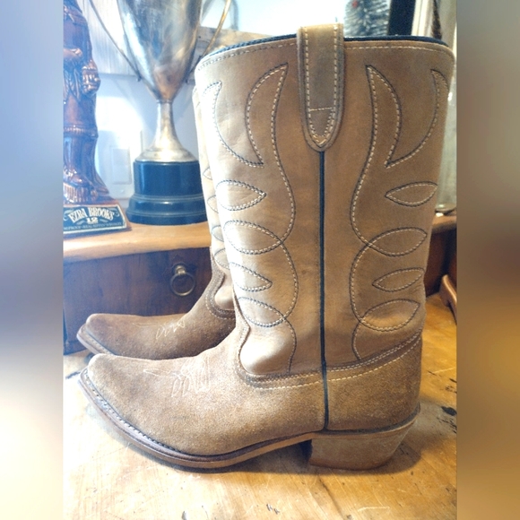 Vintage Cowboy Boots by Texas Boot Co. SZ 10 E - Picture 3 of 11